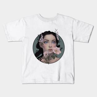 Flora art nouveau - Goddess Kids T-Shirt